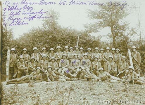 A Kókay László szakaszáról 1918. június 2-án, vasárnap délelőtt készült fotó