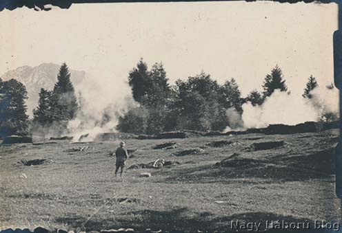 46-os sturmos gyakorlat San Gregorio Nelle Alpi mellett 1918 szeptemberében