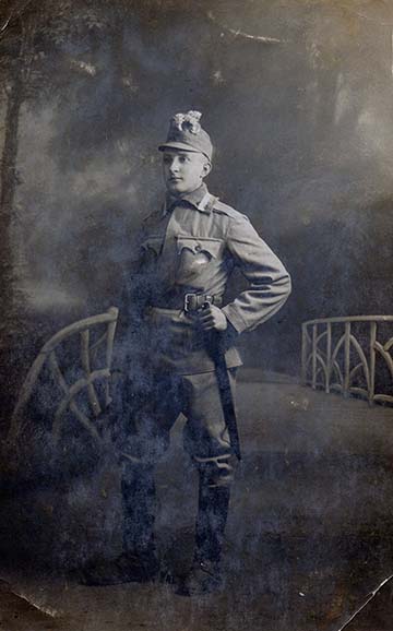 Somogyi Lajos 1914-ben – kép a naplóból
