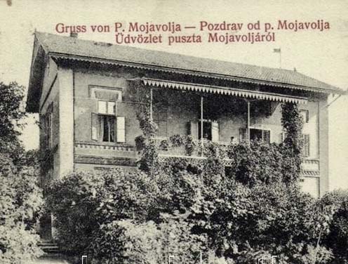 A Pejacsevics majorság központi épülete korabeli képen