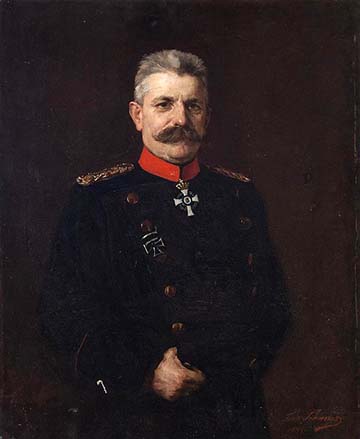 Erich von Falkenhayn lovassági tábornok, a német XXII. tartalékhadtest parancsnoka