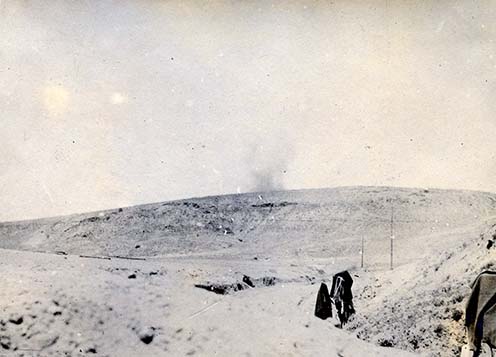 „A nagy homokhegy az angolok temetője lett” – kép a naplóból Somogyi Lajos képaláírásával