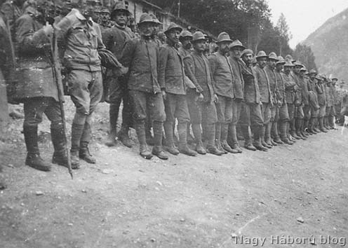 Hadifogoly olasz alpinik Tolmein környékén 1915-ben
