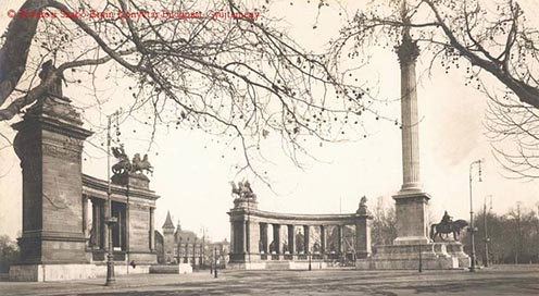 A leendő Hősök tere a Hősök Emlékköve nélkül 1927-ben