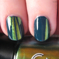 Colourful Nail Art Challenge 2. - From green to blue