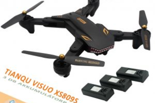 TIANQU VISUO XS809S drón teszt - Vigyázat cápatámadás!