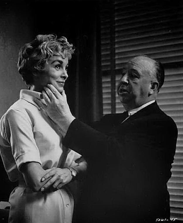 Janet Leigh és Alfred Hitchcock - Psycho