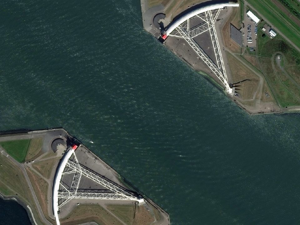 Maeslantkering Storm Surge Barrier, Rotterdam, August 27, 2014