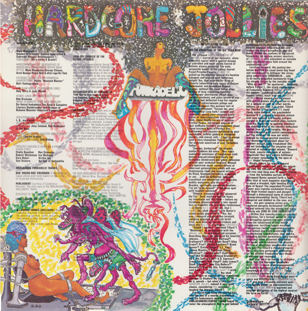 Funkadelic - Hardcore Jollies (1976)<br />‘Comin‘ Round the Mountain‘<br />‘Smokey‘<br />‘If You Got Funk, You Got Style‘<br />‘Hardcore Jollies‘<br />‘Soul Mate‘<br />‘Cosmic Slop‘<br />‘You Scared the Lovin‘ Outta Me‘<br />‘Adolescent Funk‘