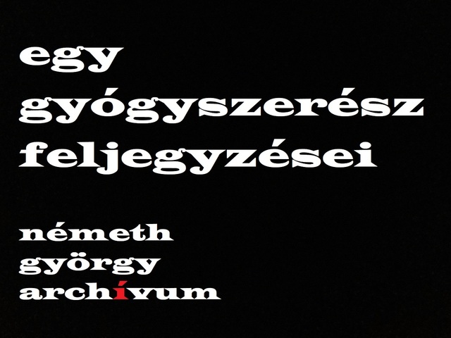 Egy gyógyszerész feljegyzései