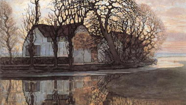 Piet Mondrian: Farm Near Duivendrecht, in the Evening