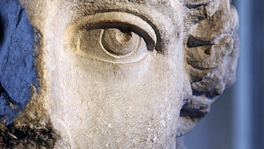 Marble head of the Greek Poetess