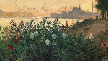 Flowers on the riverbank at Argenteuil