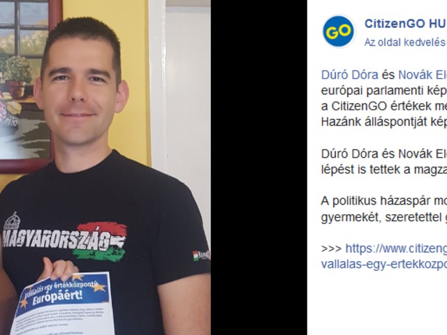 Neonácikkal kampányol a Momentumot támadó CitizenGO