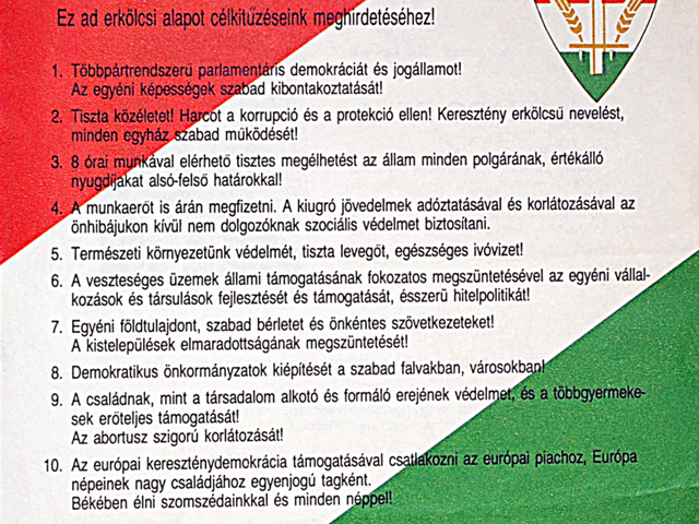 Parlamenti választások 1990: KDNP