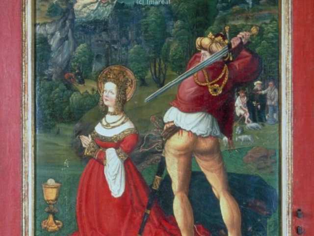 Egy késő középkori segítőszent: Szent Borbála