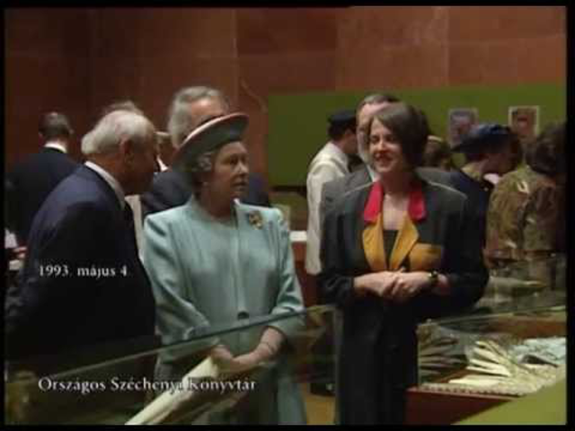 II. Erzsébet királynő az OSZK-ban