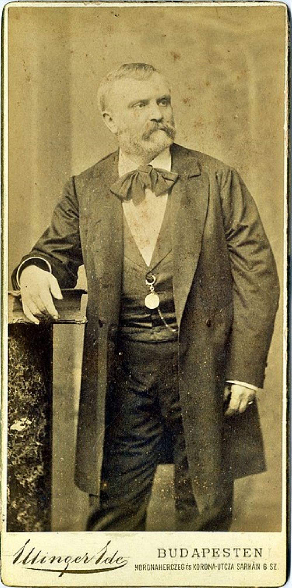 Szontágh Pál portréja. Fotó: Ellinger_Ede, 1885