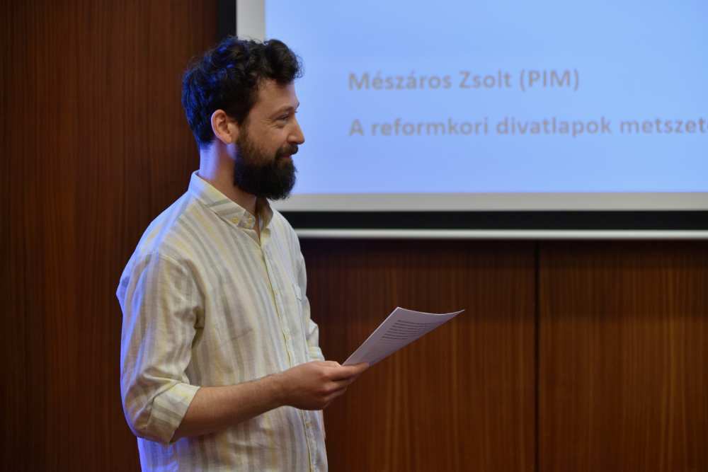 Mészáros Zsolt muzeológus (PIM). Fotó: Visky Ákos László (OSZK)