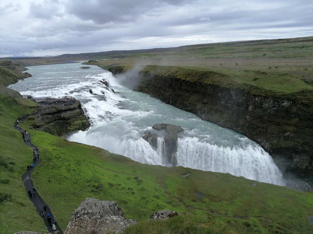 Az Arany vízesés (Gullfoss). Fotó: A szerző