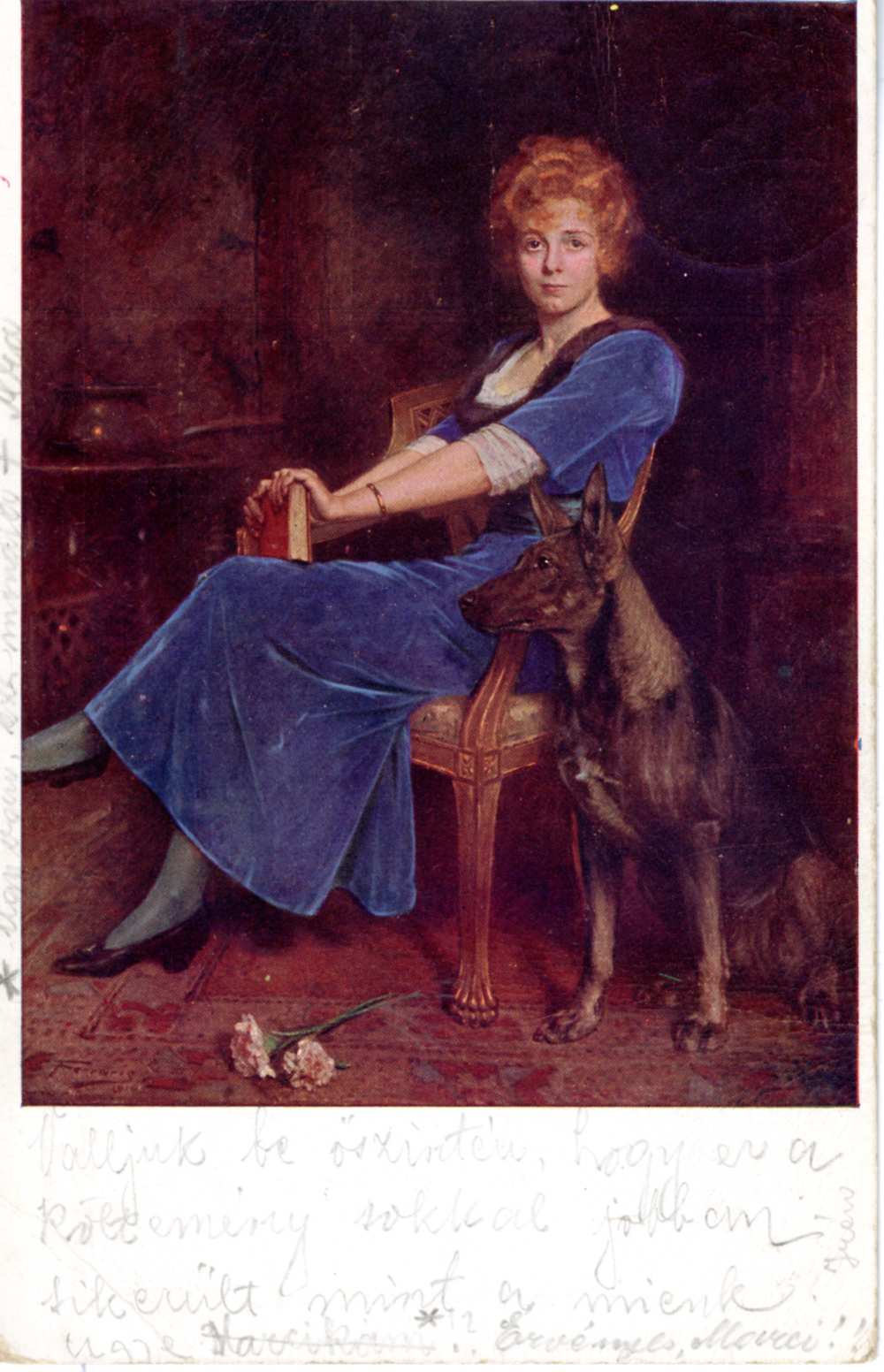 Ferraris, Arthur (1856–1936): A művész leánya. Képeslap – Térkép-, Plakát- és Kisnyomtatványtár