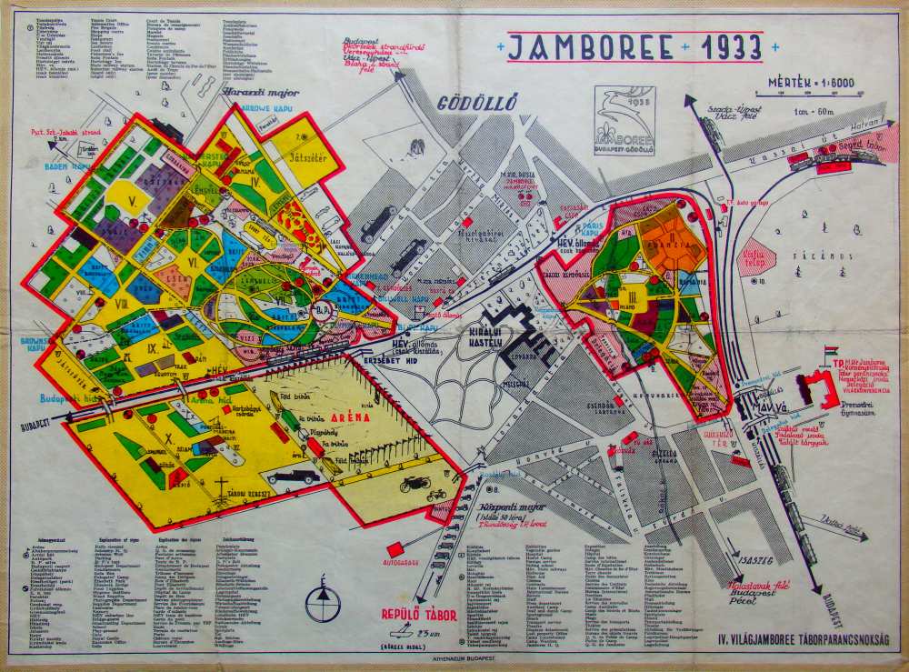 A Cserkész Világtábor elhelyezkedése és elrendezése – Térkép-, Plakát- és Kisnyomtatványtár, TM 1983