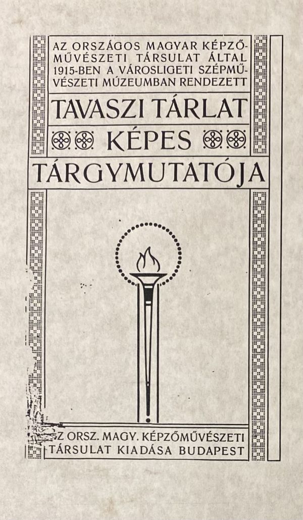 Az 1915-ös katalógus címlapja – Törzsgyűjtemény https://nektar.oszk.hu/hu/manifestation/3234888