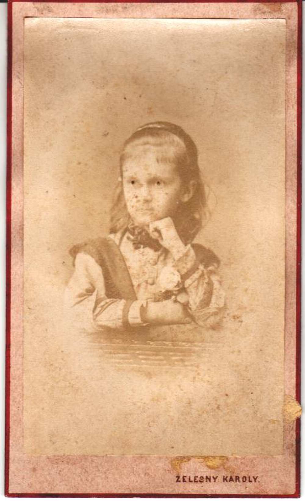 Fiatal lány portréja, 1870-es évek. A kép forrása: Magángyűjtemény