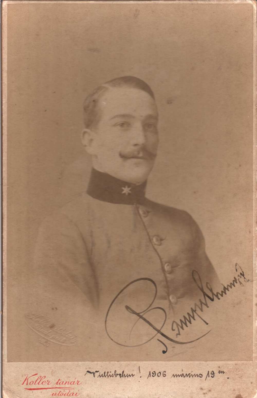 Koller Károly utódai: Katonaportré, 1906 – Magángyűjtemény