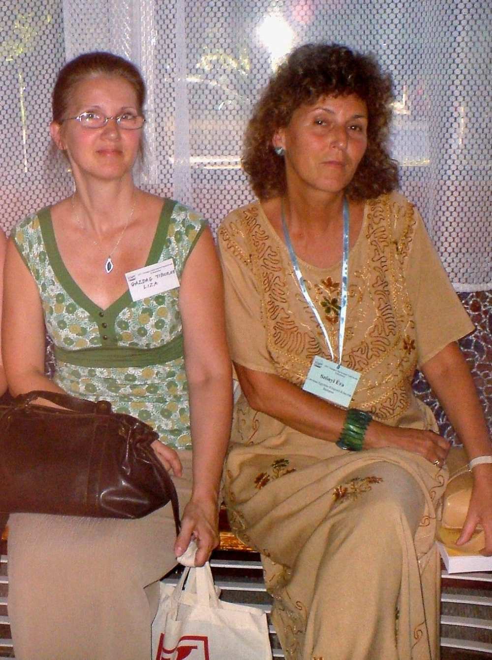 Gazdag Tiborné és Szőnyi Éva, az MKE Bibliográfiai Szekció elnökével Kiskunhalason, a Helyismereti Könyvtárosok Szervezetének Országos Konferenciáján 2007-ben.<br />