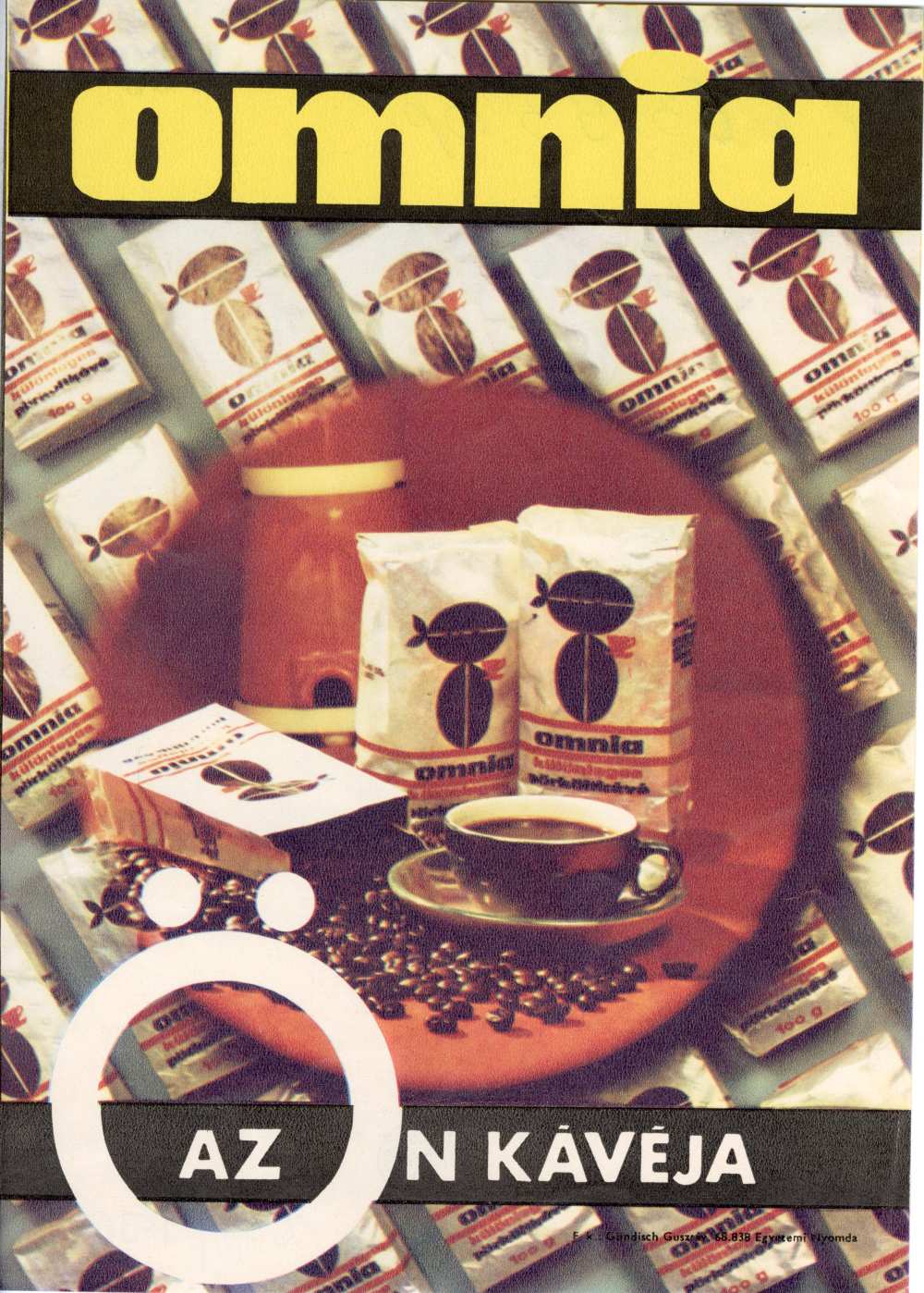 Omnia az Ön kávéja. Jelzet: PKG.1968/470. – Térkép-, Plakát- és Kisnyomtatványtár&lt;br /&gt;