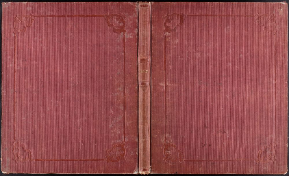 Petőfi Sándor 1847-es versfüzetének borítója – Kézirattár