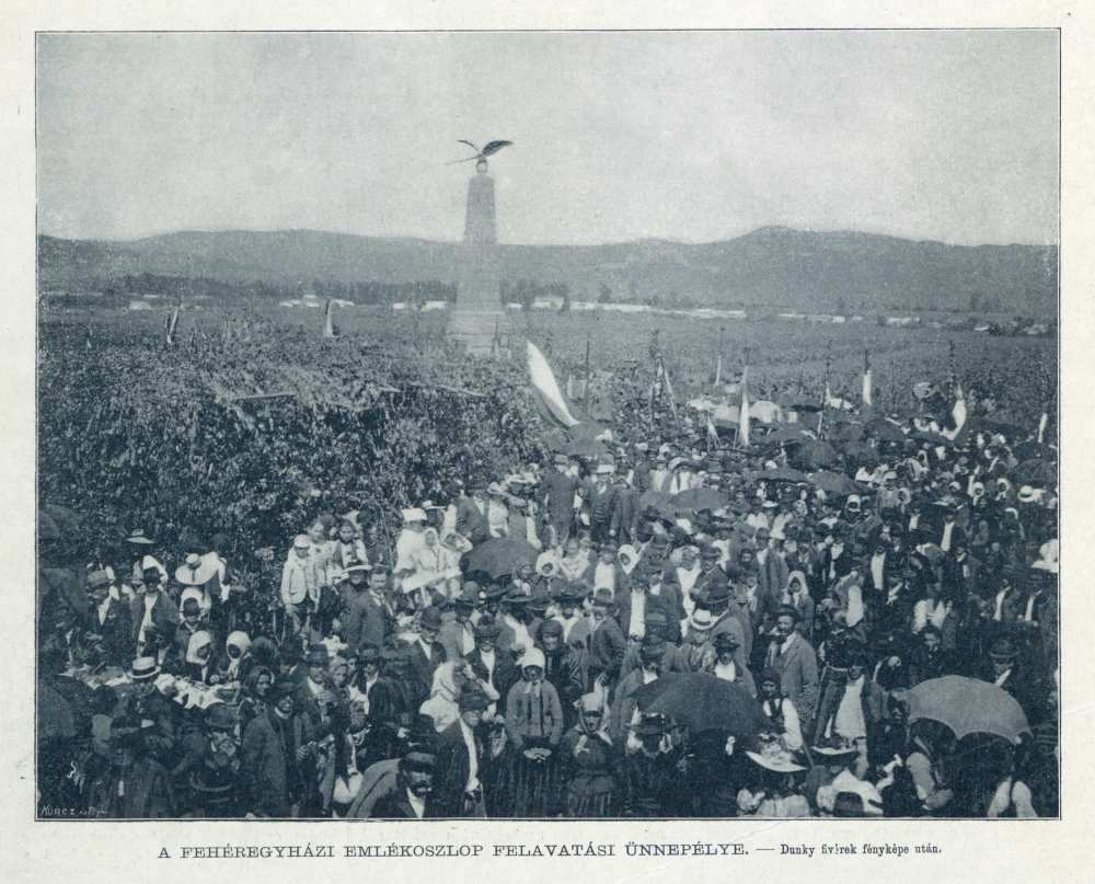 A fehéregyházi emlékoszlop felavatási ünnepélye. In: Vasárnapi Ujság, 44. évf. 32. sz. (1897. aug. 8.), 524. – Elektronikus Periodika Archívum https://epa.oszk.hu/00000/00030/02268/pdf/02268.pdf&lt;br /&gt;