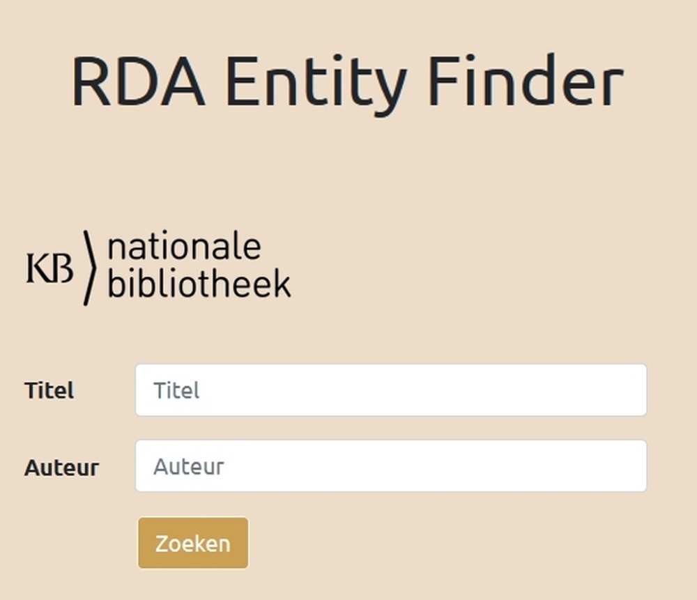 A holland nemzeti könyvtár kísérleti projektje az ún. entitásalapú keresés megvalósítására a könyvtár katalogizálásiadat-készletére építve. Keresési felület. Illusztráció: Szerző