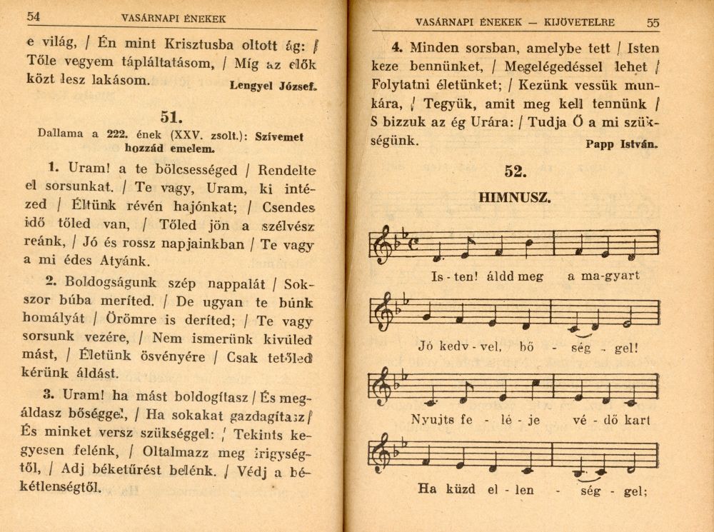 Református egyházi énekeskönyv az Erdélyi Református Egyházkerület használatára. Kolozsvár, Minerva, 1943, 54–55. – Törzsgyűjtemény https://nektar.oszk.hu/hu/manifestation/2882065