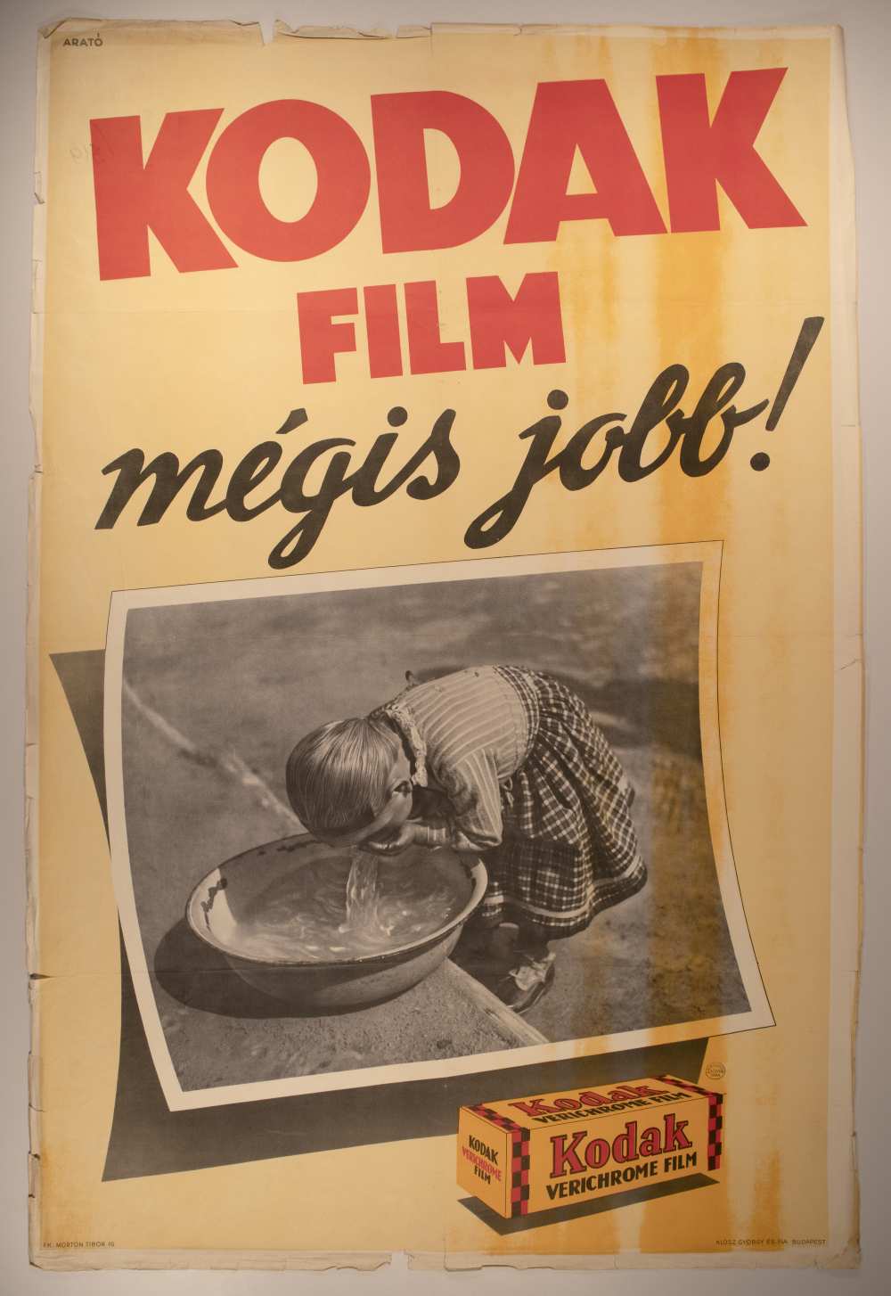 Kodak film mégis jobb! Grafikus: Arató. Jelzet: PKG.1939/319 – Térkép-, Plakát- és Kisnyomtatványtár http://nektar.oszk.hu/hu/manifestation/2877227