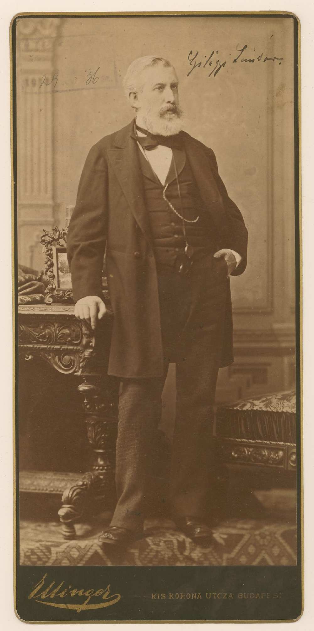 Ellinger: Szilágyi Sándor (1827–1899) történész, 1880-as évek – Kézirattár