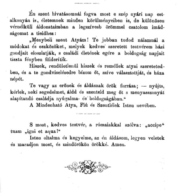 „Boldog házasságok képezik az államok és az emberiség védszentségét.” (Kny.C4.810)