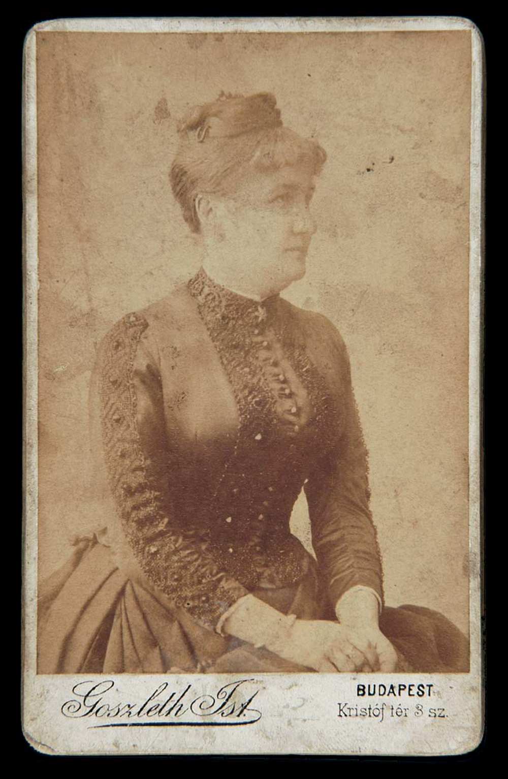 Fiatal nő ülő portréja, 1880–1906. Jelzet: FTA 00212 – Történeti Fénykép- és Videótár