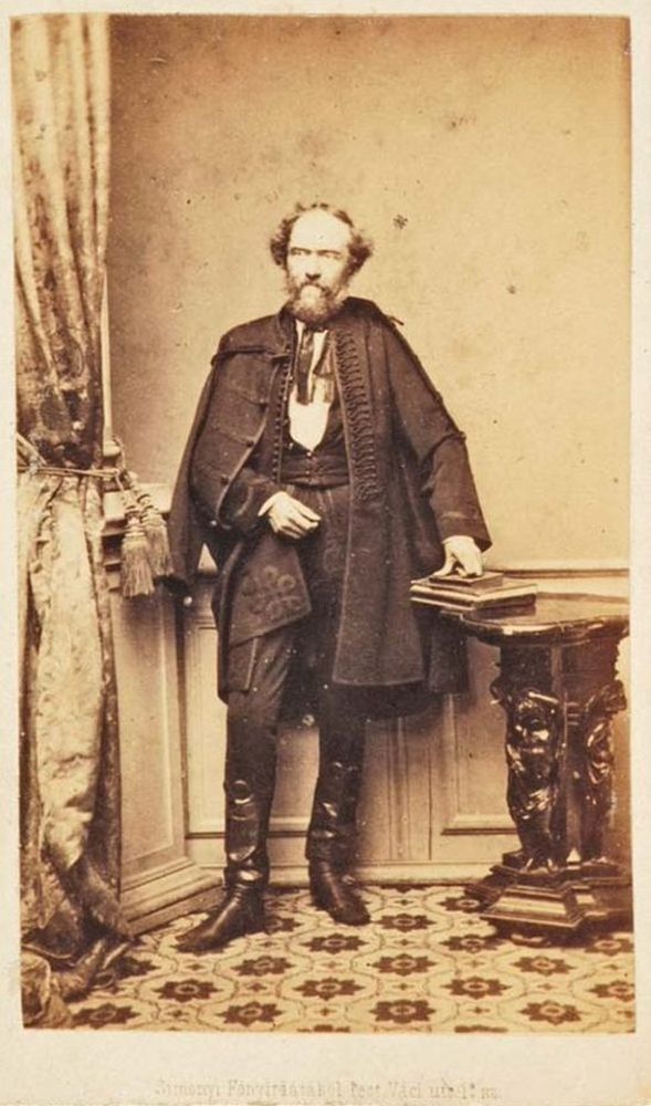Kazinczy Gábor. Fénykép. Simonyi Antal, 1856 és 1864 között – Történeti fénykép- és videótár. Jelzet: FTA 433