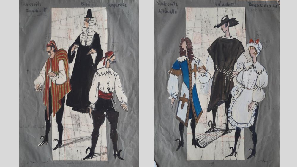 Schäffer Judit jelmeztervei. Jelzet: SZT KE 20.040; SZT KE 20.041– Színháztörténeti és Zeneműtár