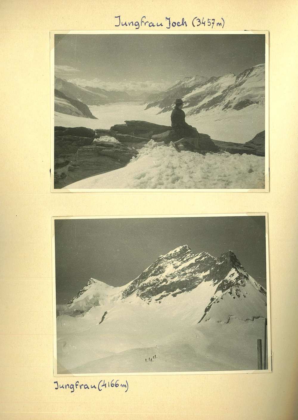 Svájci hegyek Oláh Gusztáv fotóalbumában. Jelzet: Fond30/197 – Színháztörténeti és Zeneműtár