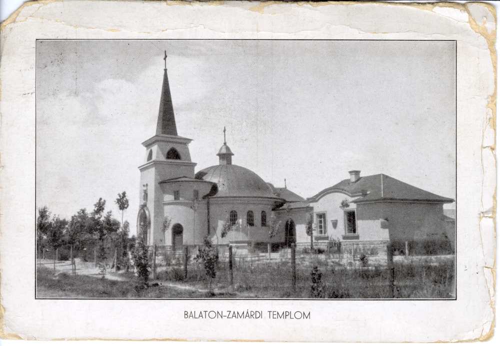 Balaton-Zamárdi templom – Térkép-, Plakát- és Kisnyomtatványtár. Jelzet: Klap45e B 1.668.