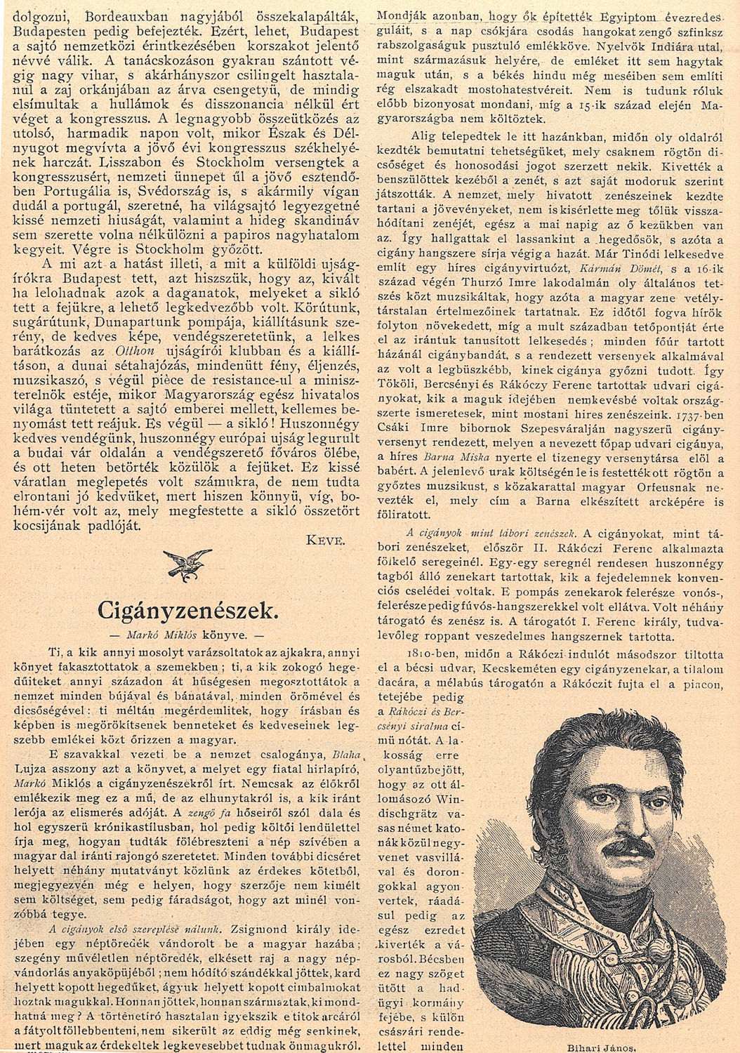 A hírlapíró kongresszus, Június 21. (26. sz.) 621-622. o.<br />Uj Idők. Szépirodalmi, művészeti és társadalmi képes hetilap 1896. (II. évfolyamából):