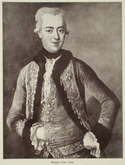 Gróf Széchényi Ferenc (1754–1820) In: Gróf Széchényi Viktor (szerk.): A sárvár-felsővidéki gróf Széchényi nemzetség arckép-gyűjteménye: 1777–1924, Budapest, Stephaneum Ny., [1924], 1. – Magyar Elektronikus Könyvtár. https://mek.oszk.hu/22600/22670 A kép forrása: https://dka.oszk.hu/132300/132372