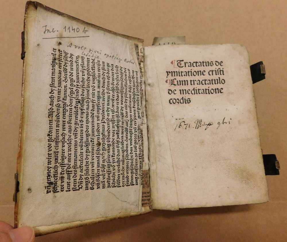 De imitatione Christi, Thomas a Kempis, Ulm, 1487. Inc. 1140b – Régi Nyomtatványok Tára