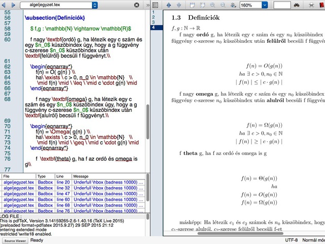 LaTeX, OSX alatt