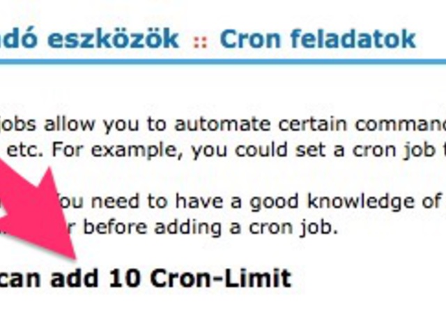 Crontab limit megkerülése megosztott tárhelyen