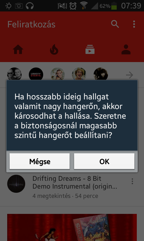 Magas hangerő figyelmeztetés eltávolítása a tetves Androidból!