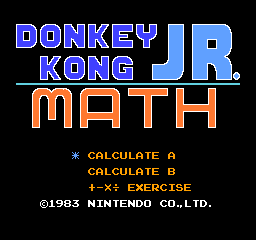 Donkey Kong Jr. Math (U) [!] 201303020807335.bmp